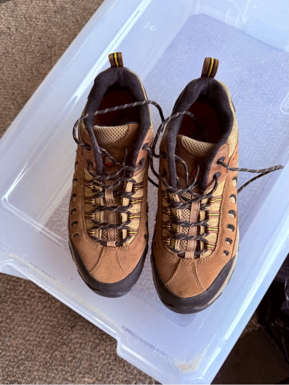 Merrell Brown and Black Trail Hiking Shoes